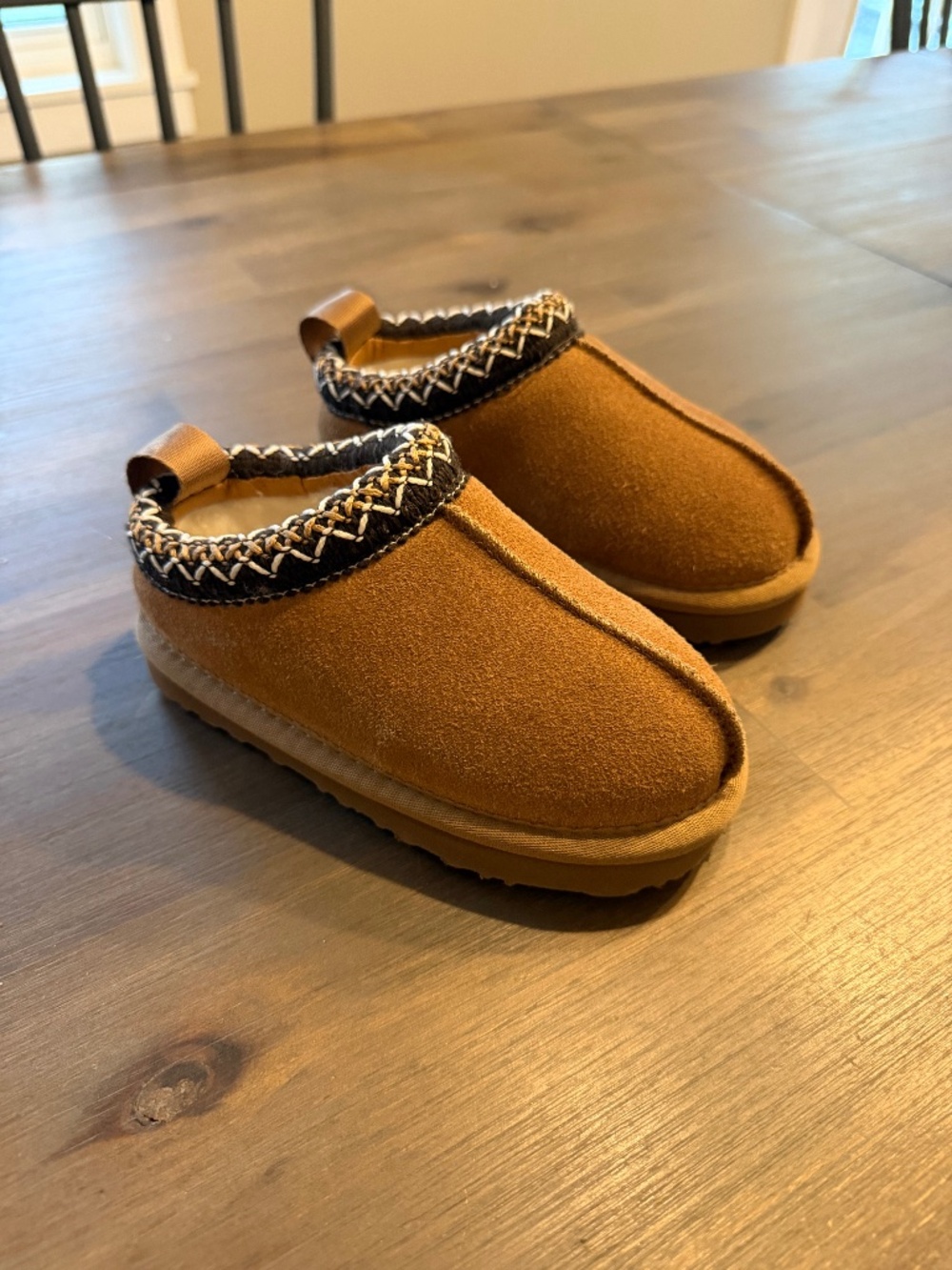 Project Cloud Kids Cozy Slip-On Suede Slippers With Shearling Lining